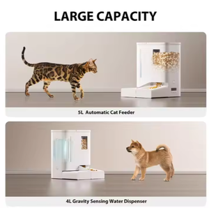<span class=keywords><strong>Distributeur</strong></span> automatique <span class=keywords><strong>de</strong></span> nourriture <span class=keywords><strong>pour</strong></span> chat durable avec caméra APP 5G/2.4G WiFi 2K HD Vision nocturne Étanche Capacité 4L <span class=keywords><strong>Distributeur</strong></span> d'eau et <span class=keywords><strong>de</strong></span> céréales - Product Image 3
