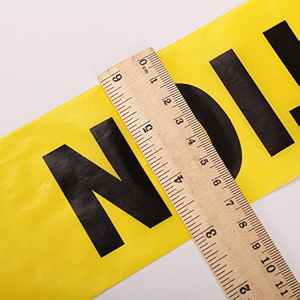 Số lượng lớn các mặt hàng tùy chỉnh phản xạ nguy hiểm ngầm cáp điện phát hiện <span class=keywords><strong>PE</strong></span> cảnh báo CAUTION Vàng cuộn băng - Product Image 3