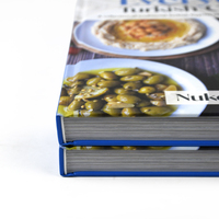 Service d'impression de livres de recettes personnalisés à couverture rigide, livre de cuisine offset couleur avec logo personnalisé pour les recettes culinaires