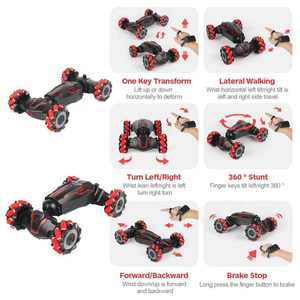 4WD Control remoto coche reloj gesto Sensor coche doble cara 360 grados giratorio Tumbling RC Stunt Car - Product Image 5