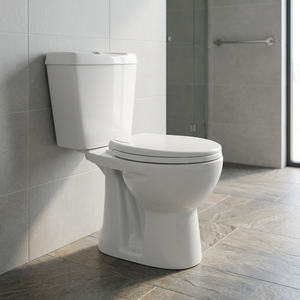 Inodoro de cerámica Morvi de dos piezas, montado en el suelo, con salida al suelo en forma de S, juego completo para baño. - Product Image 6