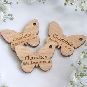 Personalized <b>Wooden</b> Butterfly-Shaped Baby Baptism & Graduation <b>Name</b> <b>Plaques</b>-Custom Durable Handmade <b>Plaques</b> - Product Image 3
