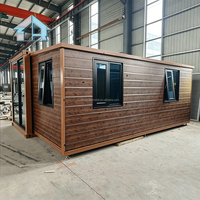 25 ㎡   Maisonnette préfabriquée moderne ignifuge et bien équipée de 20 pieds, extensible, pour salon de repos extérieur polyvalent