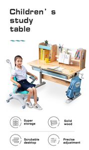 Offre Spéciale Ensemble de chaises de table multifonctions pour enfants de haute qualité Étagère ergonomique en bois réglable en hauteur pour un apprentissage confortable - Product Image 5