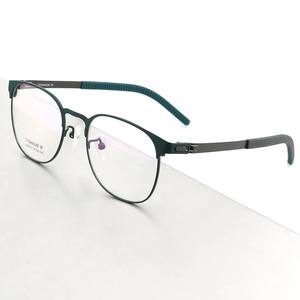 Montures de lunettes de sport ultra-légères en acier inoxydable à monture complète <span class=keywords><strong>2022</strong></span> Lunettes ovales de style nouveau été avec vis 2212 - Product Image 4