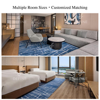 Ensemble de mobilier de chambre d'hôtel 5 étoiles de luxe tout-en-un, ensembles de chambres d'hôtel modernes en bois personnalisés pour projets hôteliers, support OEM ODM