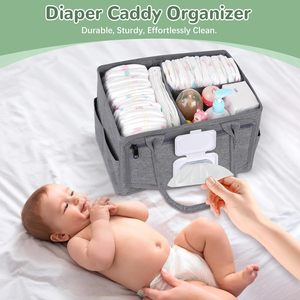 Organizador de Pañales Plegable de Poliéster con Cierre OEM, Dispensador de Toallitas, Acceso con una Sola <span class=keywords><strong>Mano</strong></span>, Organizador Portátil para Auto, Cesta para Bebés Recién Nacidos - Product Image 6