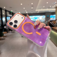 Étui magnétique pour téléphone portable, motifs personnalisés, antichoc, anti-chute, en TPU et PC, pour iPhone 16 17 18 Pro Max