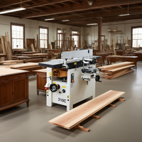 Machine à bois multifonction 3 en 1, machine à raboter, à dégauchir et à profiler pour les petites entreprises de produits en bois