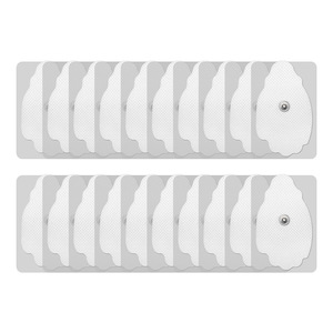 Patchs d'électrodes de physiothérapie en tissu non tissé, 20 pièces, petit format, pour la thérapie de massage et l'utilisation corporelle - Product Image 1