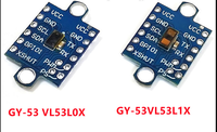 Module de capteur de mesure de distance laser ToF Gy-53 VL53L0X VL53L1X avec sortie série PWM