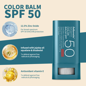 Lakertin Color Balm SPF 50 Broad Spectrum <b>Sunscreen</b> Stick For Lips Cheeks Waterproof With Zinc Oxide Vitamin E - Product Image 3