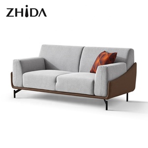 Zhida-muebles de salón para el hogar, diseño moderno, tela verde, esquina, sofá seccional en forma de <span class=keywords><strong>l</strong></span> - Product Image 2
