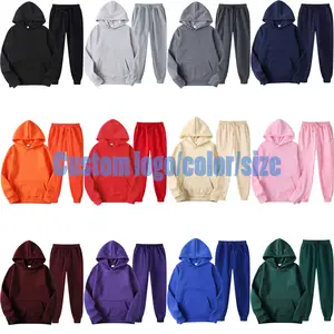 Hoodies Custom Logo Pullover Jacket Gym Pant Jogging Men Tracksuit Sweatshirts Men's Hoodies Set