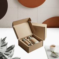 Boîtes d'expédition en carton ondulé personnalisées en forme d'avion avec inserts pour emballages de parfums et coffrets cadeaux à emporter