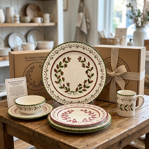 Juego de Platos de Cerámica con Diseño Floral Vintage Francés, Juego de Platos de Porcelana para Bodas, <span class=keywords><strong>Vajilla</strong></span> para Restaurantes, Venta al por Menor - Product Image 5