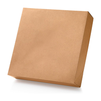 Boîte à friandises en kraft recyclable en gros, pliable avec base à fermeture automatique, pour pâtisseries variées