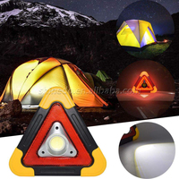 Voyant d'avertissement d'urgence à LED triangulaire, signal lumineux de sécurité pour l'entretien des accidents de véhicules, le camping, les voyages en plein air