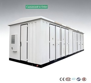 สถานีไฟฟ้าคอนเทนเนอร์ขนาด 2500kva 5000kva ระบบกักเก็บพลังงานแบตเตอรี่แบบรวม 33kv/34.5kv ระบบไฮบริดกริด ระบายความร้อนด้วยอากาศ - Product Image 1
