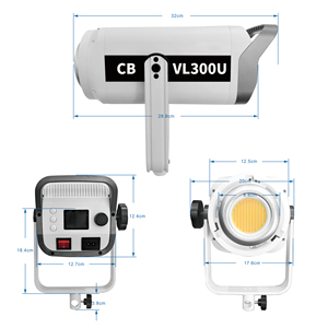 Nuova Luce Professionale <span class=keywords><strong>Audio</strong></span> <span class=keywords><strong>Video</strong></span> da 300W in Alluminio con Design Innovativo, Temperatura Colore Regolabile e Controllo Tramite App - Product Image 2