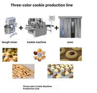 Machine à déposer les biscuits entièrement automatique multifonctionnelle à trois couleurs, directement de l'usine, pour boulangerie, capable de faire des biscuits torsadés et de petite taille