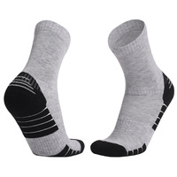 Chaussettes de randonnée en laine thermique pour hommes-Chaussettes de sport d'hiver mérinos avec semelle épaissie pour l'alpinisme et le ski