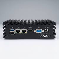 Mini PC Sin Ventilador, Modelo Nano, Procesadores Intel, 2 LAN, 6 USB, 1 HDMI, 1 VGA, DC12V, Compatible con Wifi