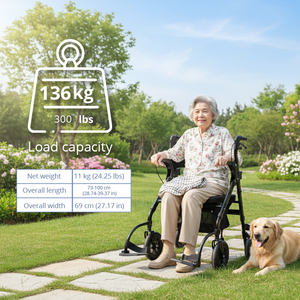 Deambulatore Pieghevole Compatto con Ruote per Uso Esterno - Attrezzatura Sanitaria Resistente che Migliora Portabilità e Stabilità - Product Image 5