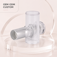 Emballage cosmétique en plastique transparent portable, vide, avec logo personnalisé, tube pour rouge à lèvres, baume à lèvres, gloss à lèvres, pour cosmétiques