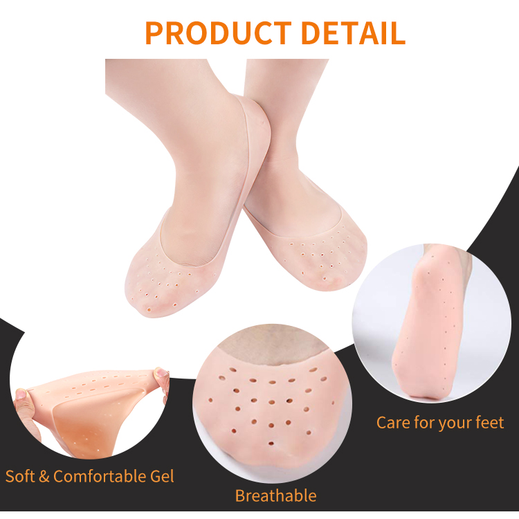 Anti Crack Full Length Silicone Foot Protector Moisturizing Socks for Foot-Care and Heel Cracks