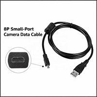 Cable USB para cámara Nikon UC-E6, cable de carga y transferencia de datos de 8 pines para cámaras digitales Nikon Coolpix, cable USB de repuesto