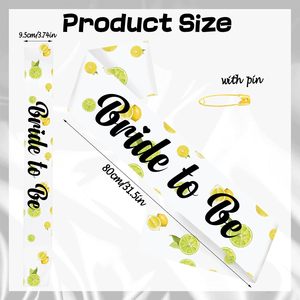 สายสะพายข้อความ "Capri Lemon Bride to <span class=keywords><strong>Be</strong></span>" ฉันค้นหาสายสะพายข้อความ "Main Squeeze" ของฉันแล้วสำหรับงานปาร์ตี้สละโสด Capri Lemon งานเลี้ยงฉลองก่อนแต่งงาน และงานหมั้น - Product Image 5