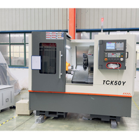 TCK50A TCK50Y tour CNC à lit incliné Machine pour métal 4 axes Mini tour CNC fraiseuse axe Y Taiwan CNC Machine