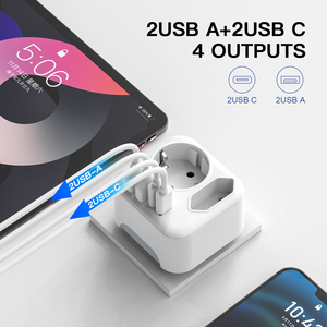 Trong điện cắm ổ cắm ổ cắm chức năng điều khiển Ổ cắm điện tường USB Ổ cắm đa Adapter chuyển đổi điện thoại di động sạc - Product Image 2