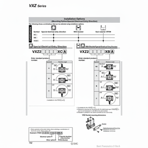 Électrovanne pneumatique SMC VXZ230BZ2AXB Produit de vannes de commande - Product Image 1