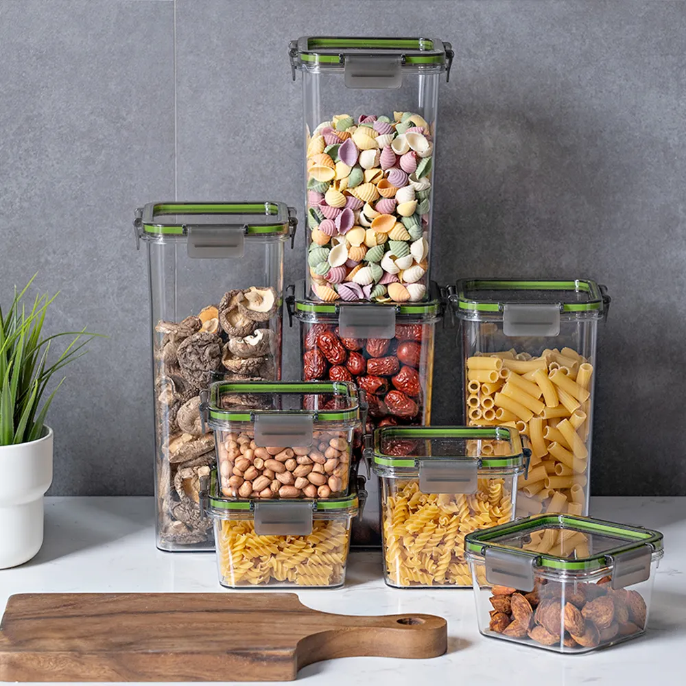 Hot Selling BPA Free Transparent Airtight Food Storage Containers With Lids