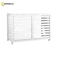 Cache de protection extérieur en aluminium pour climatiseur mural et pompe à chaleur