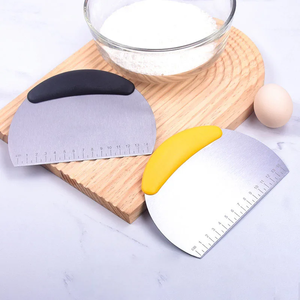 Coupe-pâte en acier inoxydable, racloir à pâte, hachoir, découpe-pâte à pizza avec poignée confortable, outils de cuisson de cuisine - Product Image 3