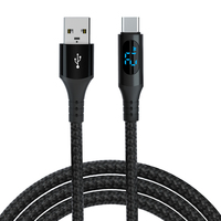 Câble Micro USB 2.4A de haute qualité d'origine pour chargeur iPhone câble USB V8 de synchronisation de données noir