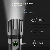 Lampe torche radio de survie portable, rechargeable, étanche, zoomable, super lumineuse, alimentée par énergie solaire, corps en ABS, idéale pour l'extérieur – Meilleure qualité usine
