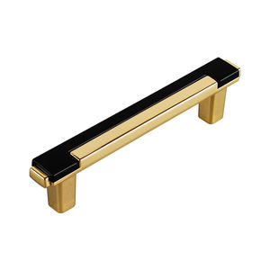 <span class=keywords><strong>RTS</strong></span> moderne Zinc couleur mélangée décoratif simple Double trou bord tire bouton meubles armoires de cuisine placard poignée - Product Image 5