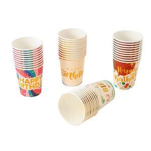 Vasos de Papel Personalizados para Cumpleaños, Vasos Desechables para Fiestas de Boda - Product Image 5