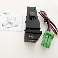 Interrupteur de feux de brouillard à double barre LED1 et LED2, interrupteur à bouton poussoir 12 V pour D-Max, réparation et remplacement de l'interrupteur de voiture