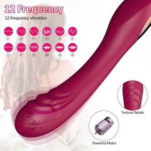 Vente chaude G Spot AV Vibrateur Sex Toy pour Femmes Masturbation <span class=keywords><strong>Massage</strong></span> Silicone Gode Rechargeable Électrique Personnel Bâton - Product Image 3