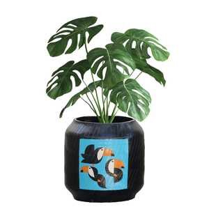 Maceta Negra Elegante para Decoración de Sala de Estar, Moderna Maceta Decorativa para Hogar, Oficina, Escritorio, Mesa, Plantas Verdes - Product Image 5