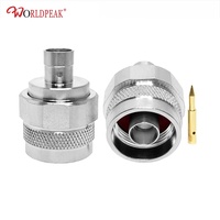 Connecteur coaxial RF mâle N 50 ohms à souder pour câble semi-flexible rigide RG401 de 0,250 pouces (INCH)