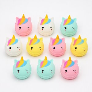 ขนมปังยูนิคอร์นบีบเล่นน่ารัก การ์ตูนบอลบีบคลายเครียด แป้งบอลบีบเด้งช้า ของเล่นคลายความเครียด - Product Image 1