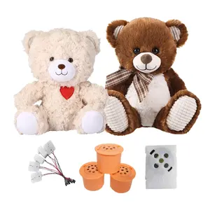 Embroider LOGO Teddy Bear Musical Toys Wholesale Custom Soft Stuffed Plush Teddy Bear With Voice Recording