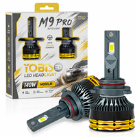 Phares LED de voiture YOBIS H7 LED H4 H1 H8 H9 H11 HB3 HB4 9005 9006 9012 6000K Blanc 140W 14000LM Lampe LED Auto Feu de brouillard Turbo 12V
