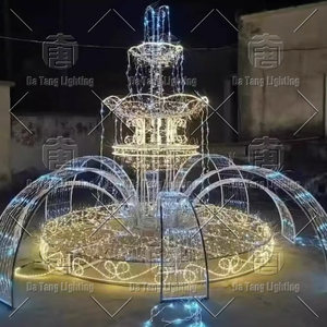 Fontaine de Noël extérieure étanche avec éclairage LED pour centres commerciaux, complexes hôteliers et projets d'éclairage paysager - Product Image 3